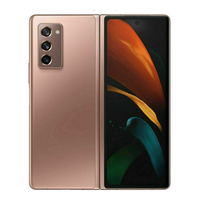 90% nowy oryginalny Samsung Galaxy Z Flold 2 Fold2 5G F916N 7.6 "składany AMOLED 12GB RAM 256GB ROM NFC Snapdragon 5G telefon komórkowy 4